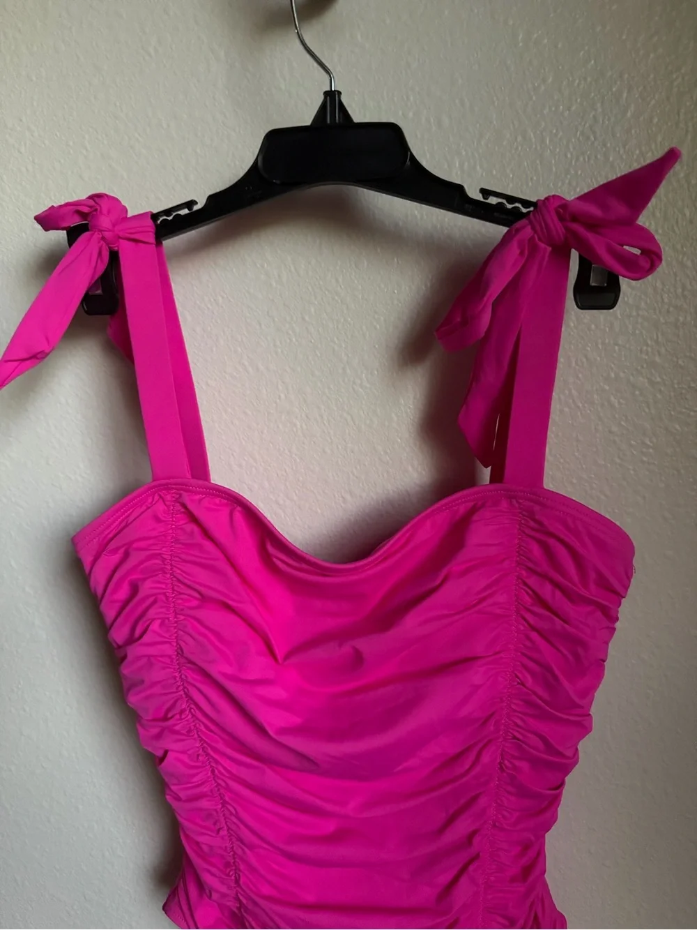 NWT Kate Spade Bow Shoulder Tie One-Piece Swimsuit Size S